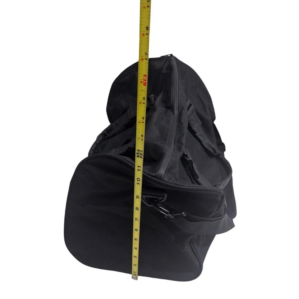 Herschel Supply Co Novel Duffle Bag Black Canvas Shoe Compartment Travel Gym